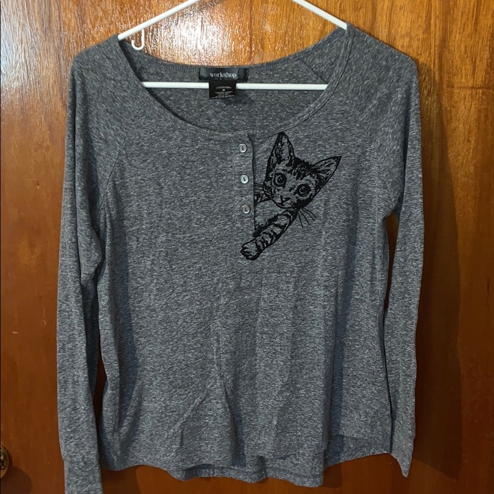 Gray Cat Sweater